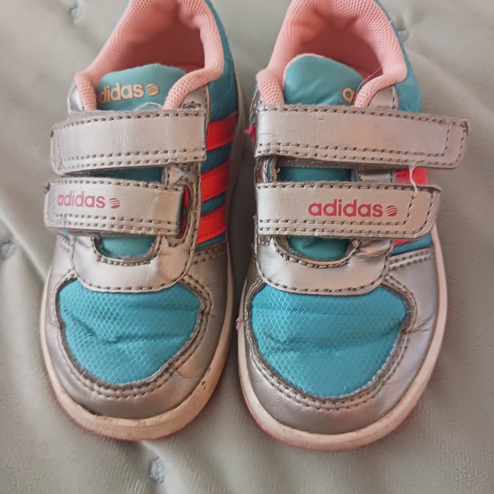 Adidas Kids Shoes - Blue and Silver